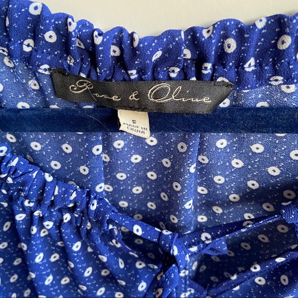 Rose and Olive Blouse - Picture 2 of 2